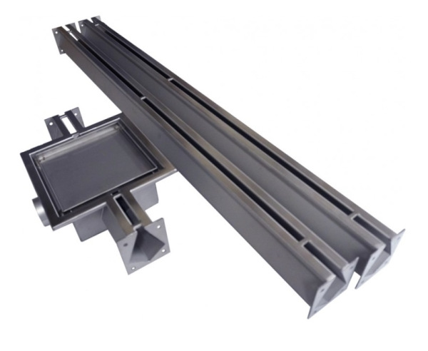 Set 2M štrbinový žľab vpust a dve metrové ramená (2m)