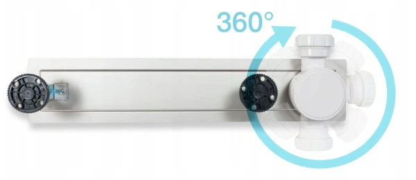 Sprchový žľab s bočným vývodom a bočným sifónom 50 - 120 cm 1