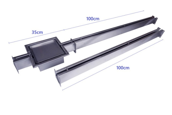 Set XM štrbinový žľab vpust a metrové ramená (2m, 3m, 4m, 5m, 6m,) 4