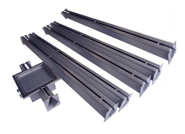 Set XM štrbinový žľab vpust a metrové ramená (2m, 3m, 4m, 5m, 6m,)