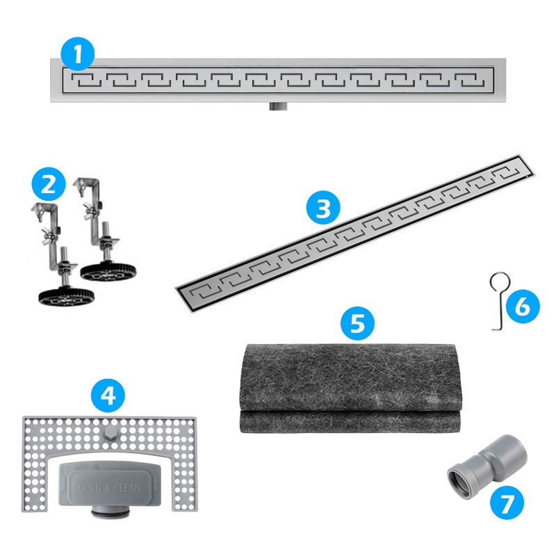 65 cm - sprchový podlahový žľab ANTIK 3