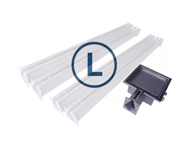 Štrbinový žľab vpust jednosmerný Ľavý