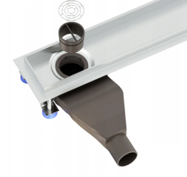 Sprchový žľab s bočným vývodom a bočným sifónom 50 - 120 cm PROLINE 3