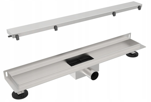 Prístenný sprchový žľab do sprchy ku stene 40 - 100 cm 3