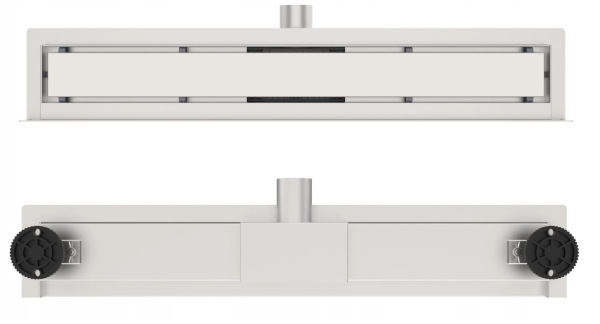 Prístenný sprchový žľab do sprchy ku stene 40 - 100 cm 4