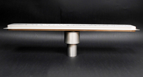 Sprchový žľab s dolným vertikálnym vývodom 50 - 120 cm 2