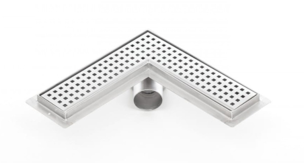 L sprchový žľab celonerezový do rohu 300-1000 mm